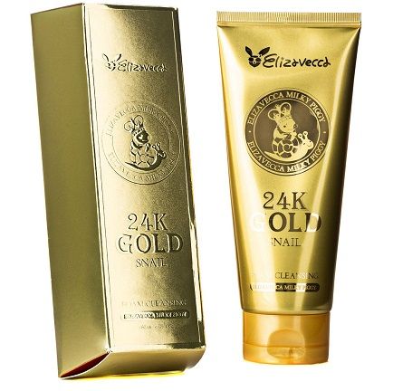 24K Gold Snail Cleansing Foam Elizavecca 180 ml